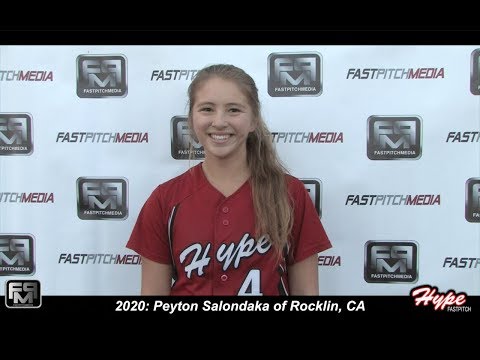 2020 Peyton Salondaka Shortstop and Second Base Softball Skills Video - Hype Fastpitch