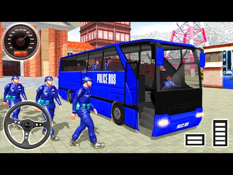 Us Police Bus Mountain Driving Simulator 2021 – Tourists Hill Driving Adventure – Android Gameplay