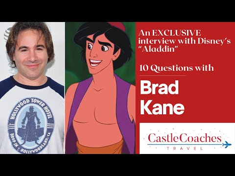 10 Questions with Brad Kane, the OG singing voice of "Aladdin", courtesy of Castle Coaches Travel