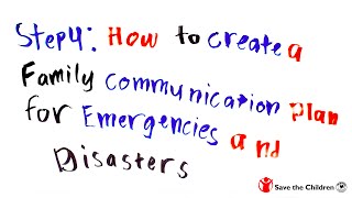 Step 4: How to Create a Family Communication Plan for Emergencies and Disasters