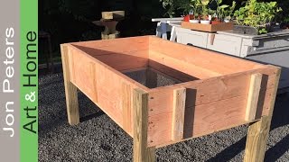 Build a Stand Up Planter Box - limited tools project