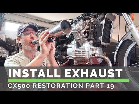Install Exhaust - CX500 (Part 19)