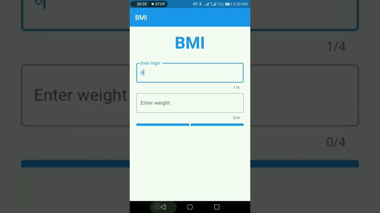 Bmi calculator flutter new 2022