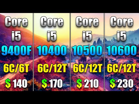 Core i5 9400F vs Core i5 10400 vs Core i5 10500 vs Core i5 10600 | RTX 3080 10GB PC Gameplay Tested
