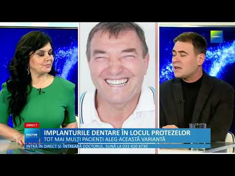 Doctor Medika - 15 decembrie. Dantura fixă pe implanturi, soluția modernă pentru dinți pierduți