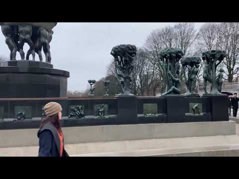 (4K) NORWAY 🇳🇴 -Oslo,Vigeland Sculpture Park - Frogner Park