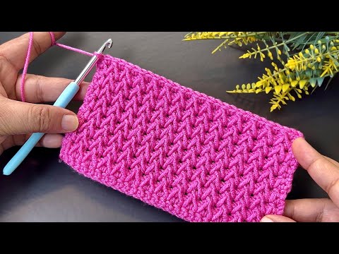 SIMPLE Crochet Pattern for Beginners!  GORGEOUS Crochet Stitch for Scarf, Sweater & Blanket