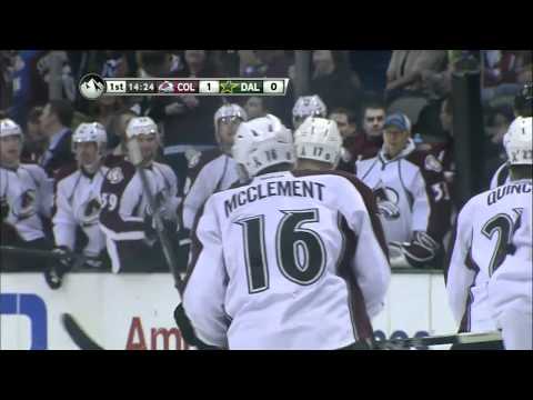 1:0 Goal Jay McClement (Avalanche & Stars) NHL November 4, 2011