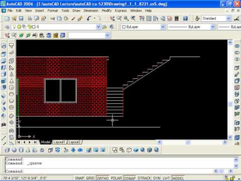 6.4 AutoCAD boundary hatch elevation stairs in...