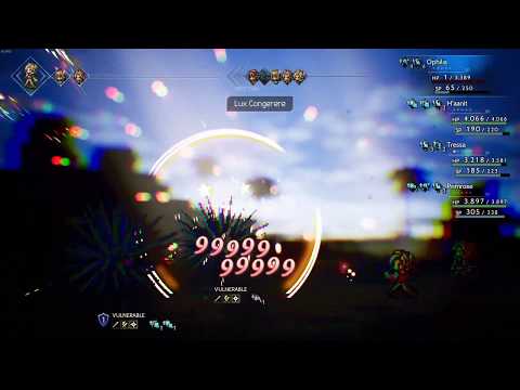 OCTOPATH TRAVELER - Doing 99,999 damage with Ophilia!