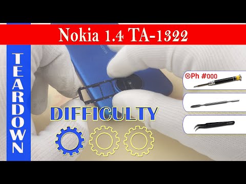 Nokia 1.4 TA-1322 📱 Teardown Take apart Tutorial