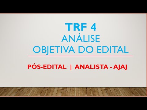PLANO DE ESTUDOS NOTA 10 - TRF 4 - 2019 - ANALISTA JUDICIÁRIO - AJAJ  |  PÓS-EDITAL