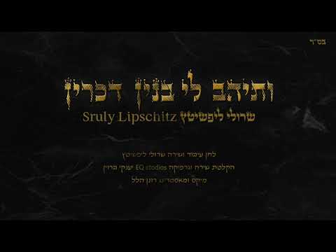 Sruly Lipschitz - Vesaihav Li - NEW Single | ותיהב לי - שרולי ליפשיטץ