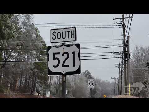 01-16-2022 Lancaster County, South Carolina - Ice Storm *Down Trees/Branches, Lines Down, Arcing Lin