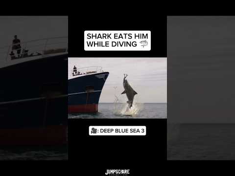GIANT SHARK EATS HIM WHILE DIVING | DEEP BLUE SEA 3 | #shark #jaws #horror #movieclip #kino #horror