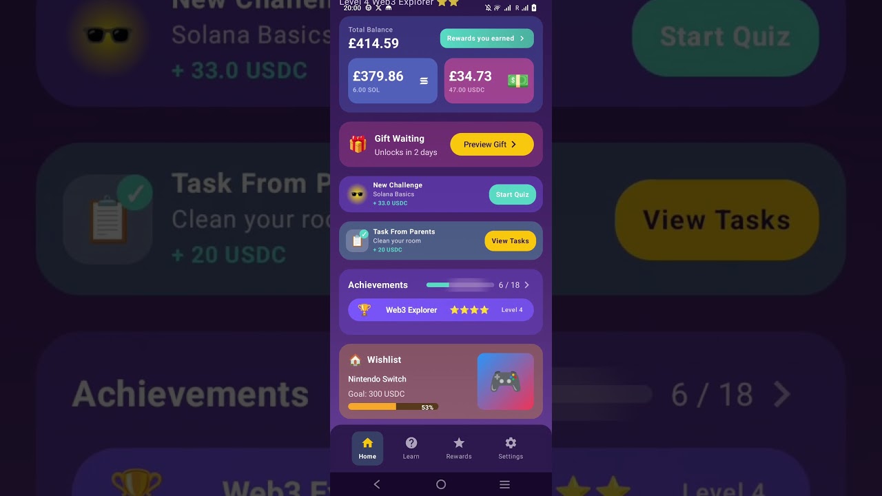 Kids Achievements Demo
