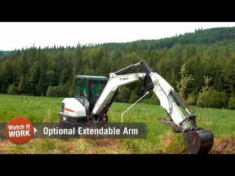 Bobcat e55 compact crawler excavator, 50 hp, 5445 kg