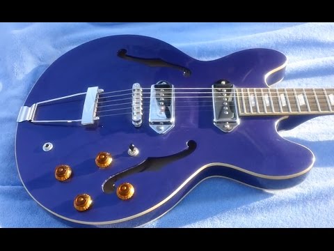 Metallic blue epiphone casino guitar hutchinson casino