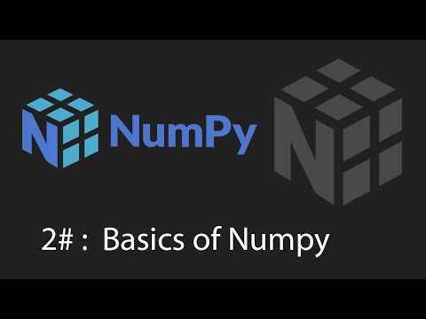 Python Numpy Tutorial - 2 - Basics of NumPy
