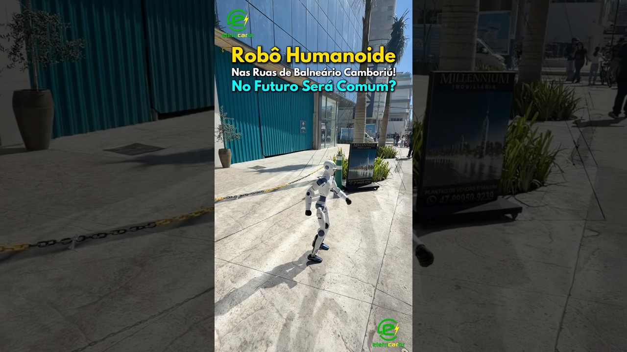 Robô Humanoide Nas Ruas de Balneário Camboriú! No Futuro Será Comum?⚡