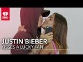 Lucky Justin Bieber Fan Gets to Kiss Him! Lucky Justin Bieber Fan Gets to Kiss Him!