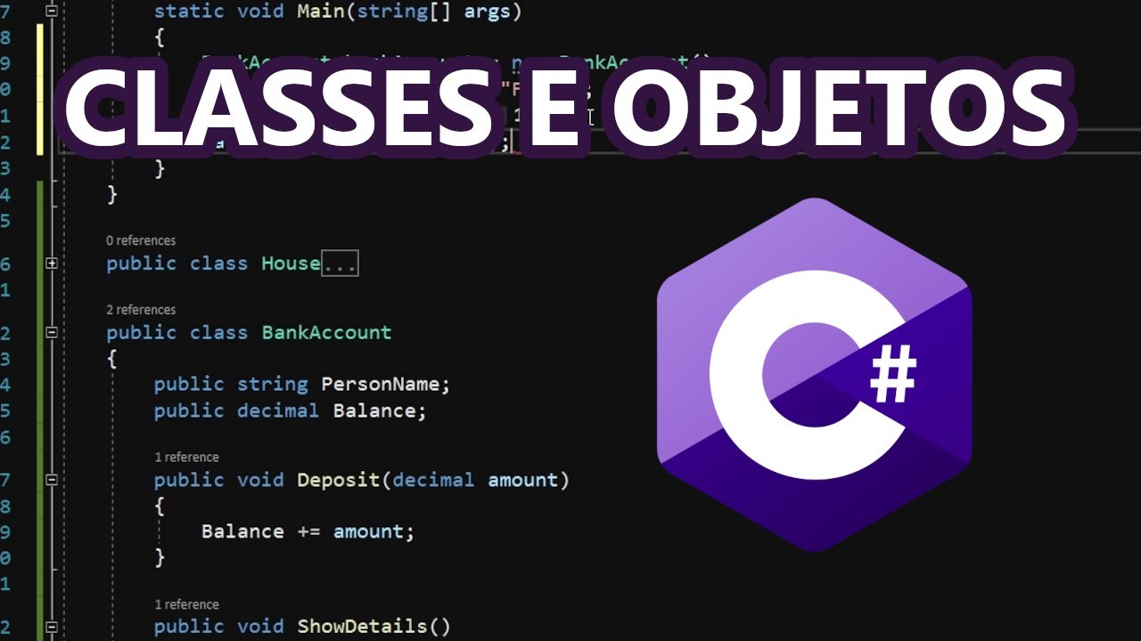 O que são classes e objetos no C#? TUTORIAL .NET/C#