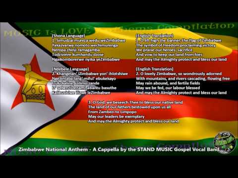Zimbabwe National Anthem, A Cappella by STAND MUSIC, Shona-Ndebele-English Version w/lyrics