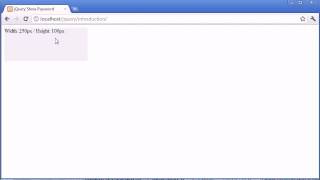 jQuery Tutorial - 81- width/height