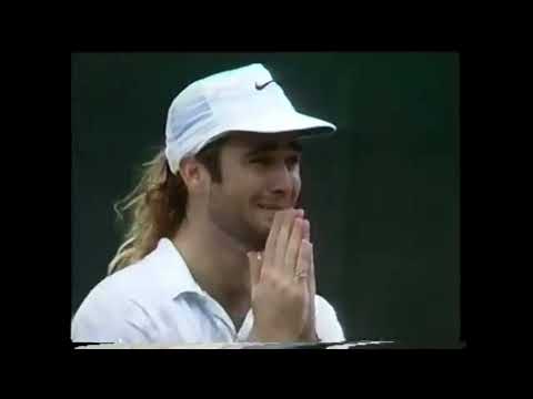 Andre Agassi vs Goran Ivanisevic - Championship point Wimbledon 1992 #usa #wimbledon #andreagassi