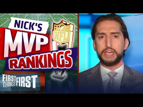 Nick Wright reveals his latest MVP rankings for the 2021 NFL season | NFL | FIRST THINGS FIRST