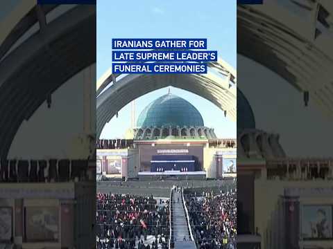 Iranians gather for late supreme leader's funeral ceremonies #worldnow