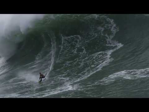 Grant Twiggy Baker, Surfing a Crazy Monster 60 Footer, 2020 Nazare Tow In Challenge