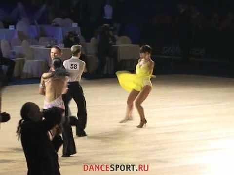 Kikhtenko Denis,Akopyan Galina WDSF Ogni Moscwi 2010 1/4