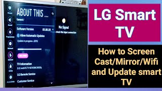 LG Smart TV All Settings | LG TV WiFi Connection | Screen Cast/Mirror | Update TV Software | LG TV