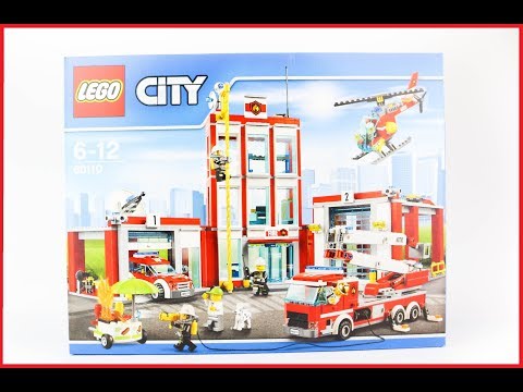 LEGO City Fire 60110: Fire Station Mixed Speed Build