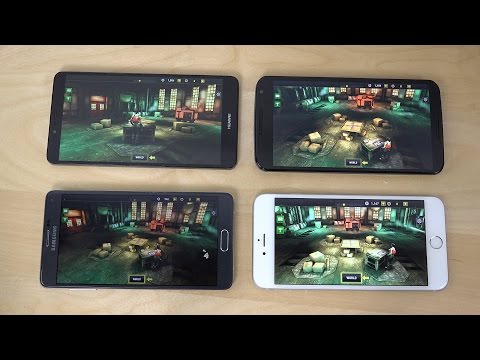 Nexus 6 vs. iPhone 6 Plus vs. Samsung Galaxy Note 4 vs. Ascend Mate 7 Dead Trigger 2 Gameplay Review