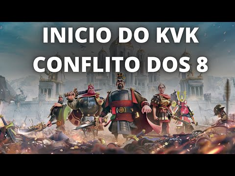 INICIO DO KVK | CONFLITO DOS 8 | RISE OF KINGDOMS