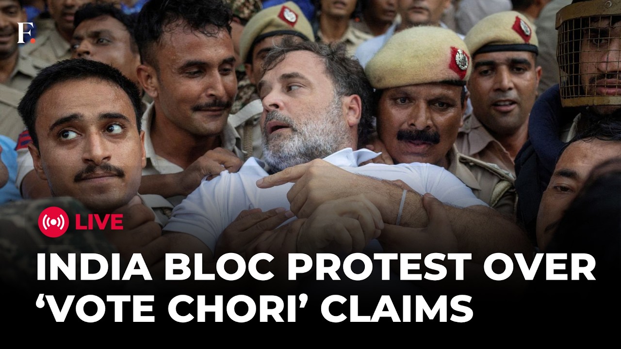 Rahul Gandhi Leads Delhi March: INDIA Bloc Demands CEC Gyanesh Kumar’s Resignation | LIVE