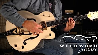 Video thumbnail for Gretsch G6136-1958 Stephen Stills Signature White Falcon  •  SN: JT23072719 by Wildwood Guitars