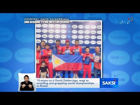 15-anyos na si David Zaldarriaga,wagi sa wrestling & grappling world championships sa Russia | Saksi