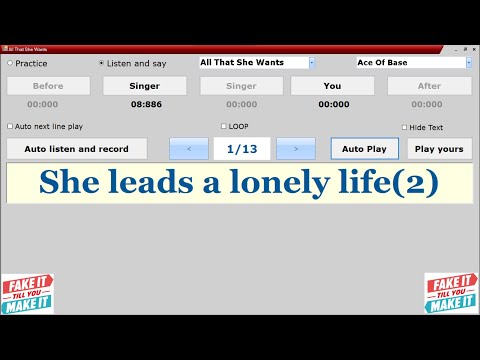 Ace of Base All that she wants sing along