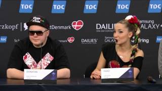 ESCKAZ in Copenhagen: Donatan & Cleo (Poland) press-conference