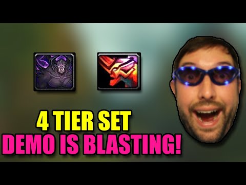 4 TIER SET DEMONOLOGY WARLOCK GOES INSANE IN PVP - SOLO SHUFFLES PVP ACTION MOVIE LIVE ON TWITCH!