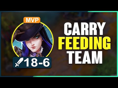 This is how you carry a FEEDING team with Caitlyn