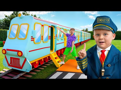 Fun Train Ride! Railway Safety Rules + More Challenges
