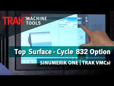 Top Surface Cycle 832 Option | SINUMERIK ONE