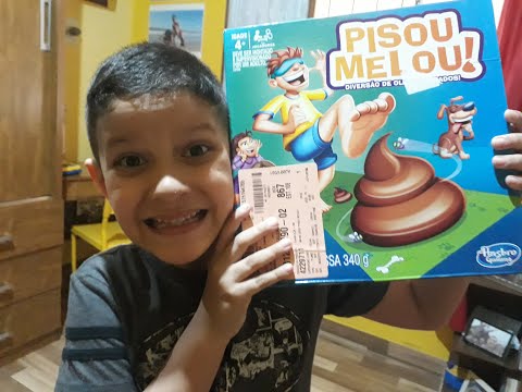 Jogo Pisou Melou da Hasbro / Desafio do Pisou Melou / Fabio Lucas Jogando Pisou Melou
