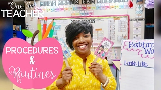 Classroom Management: Procedures and Routines