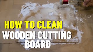 Deep Cleaning Your Wooden Cutting Board with Vinegar and Baking Soda