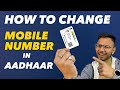 How To Update Mobile Number In Aadhaar Card Online Step By Step Guide